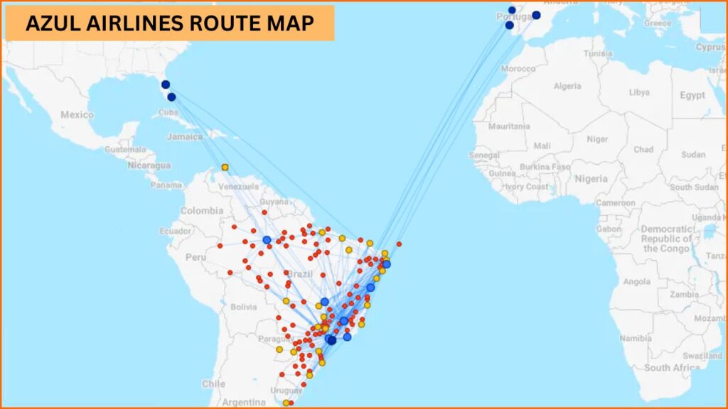 Azul Airlines’ Route Map